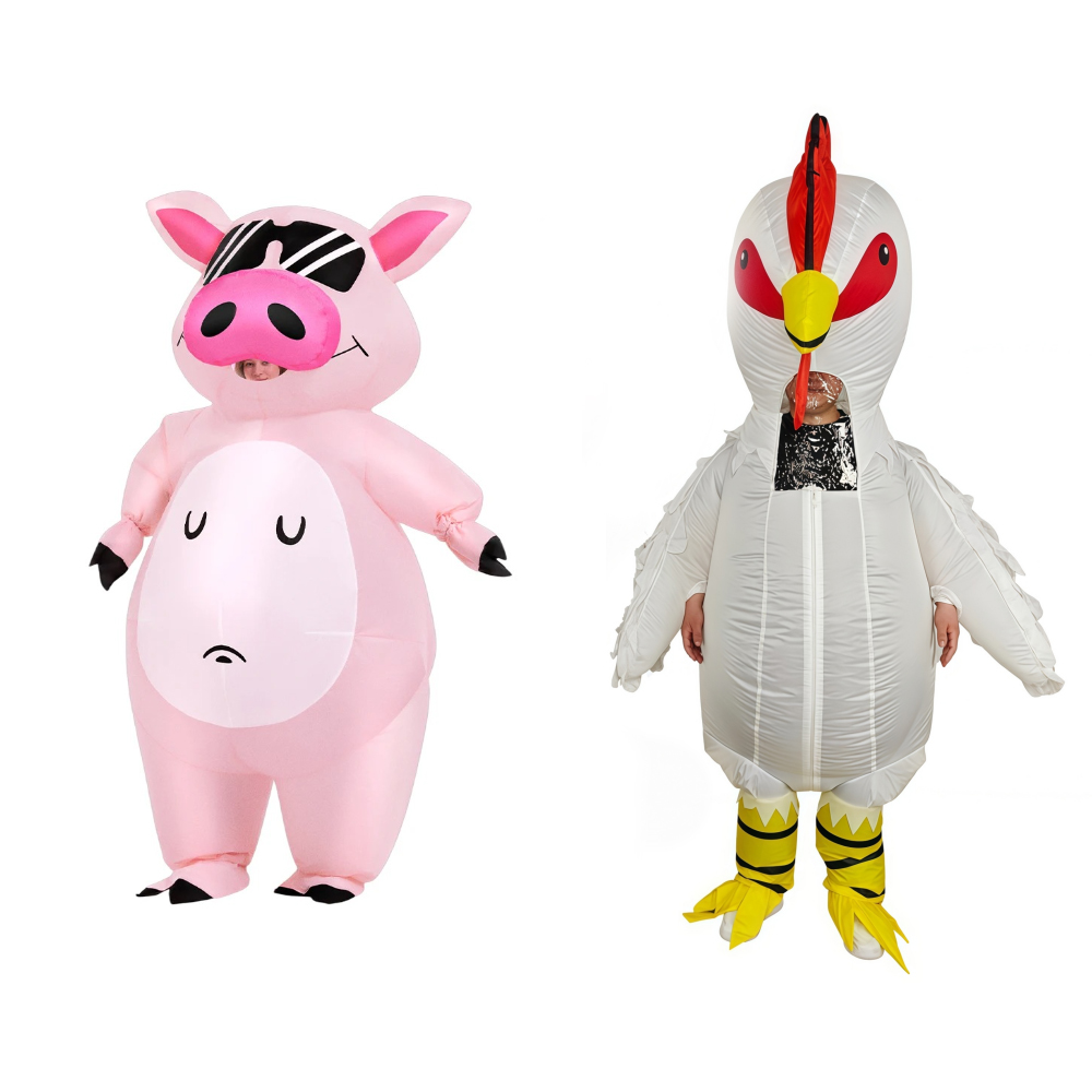 Cartoon Animal Piglet Inflatab - Costumes 评论和价格