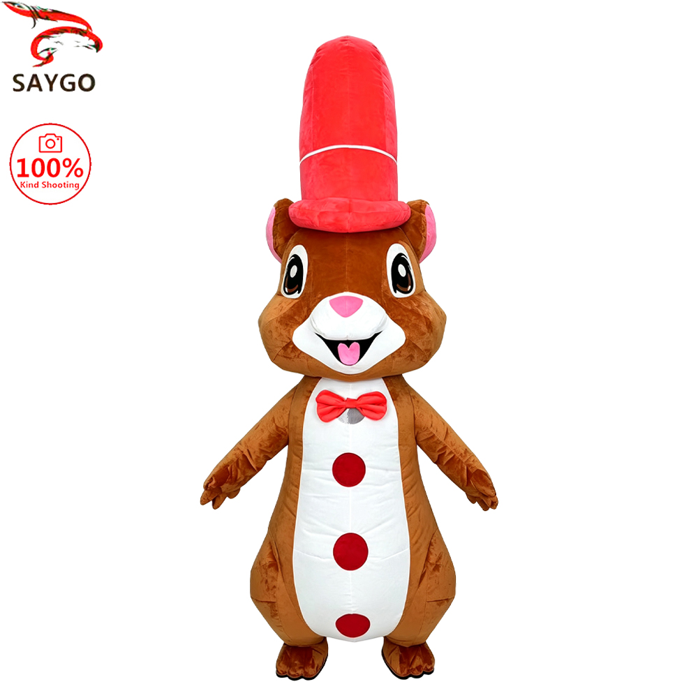 SAYGO Red Hat Squirrel Inflata - Costumes 评论和价格