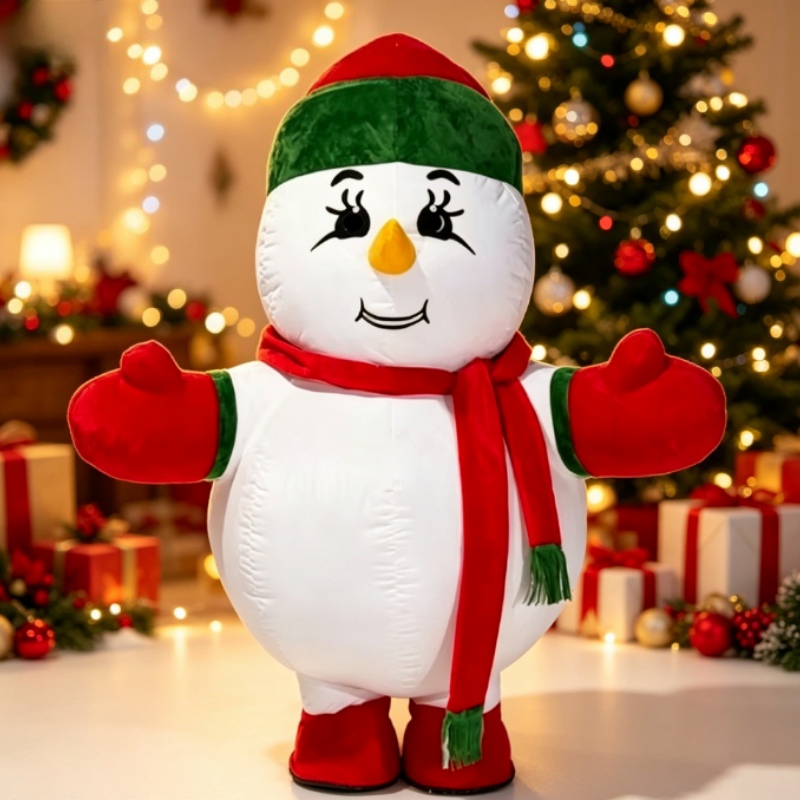Inflatable Snowman Mascot Cost - Costumes 评论和价格