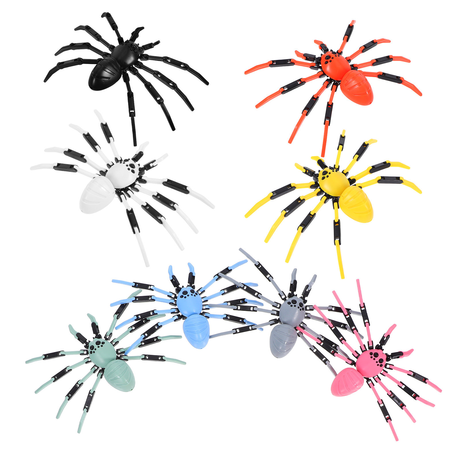 Fake Spider Toys 8Pcs Movable  - Prank Toys 评论和价格