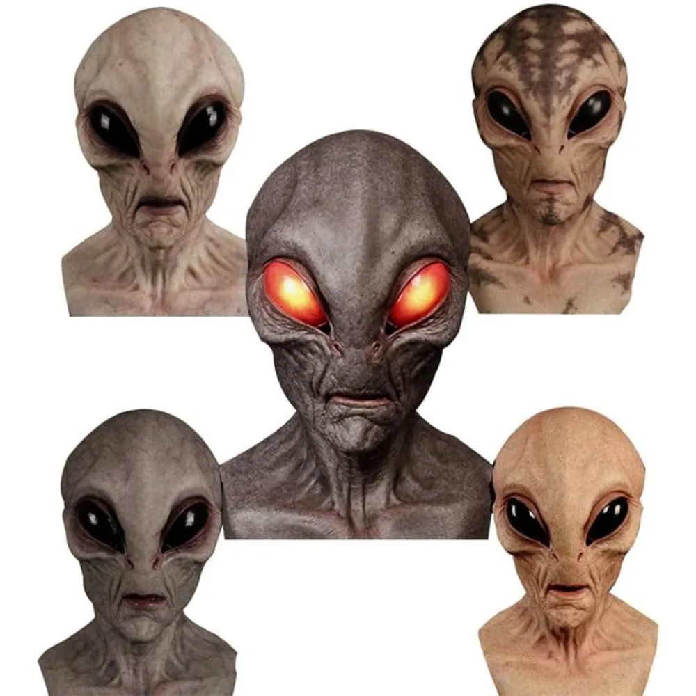 Halloween Costume Alien Dinosa - Latex Alien Mask Realistic 评论和价格