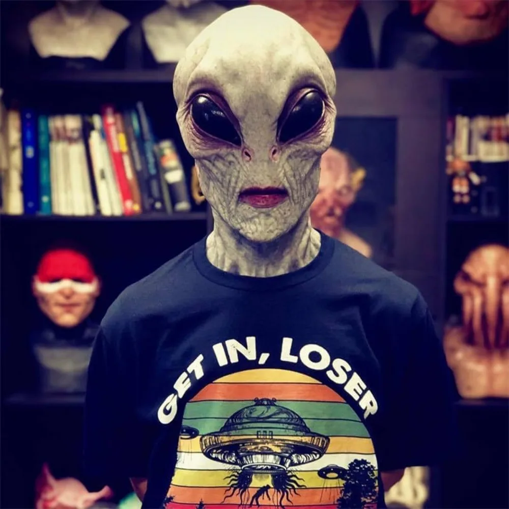 Halloween Costume Alien Dinosa - Latex Alien Mask Realistic 评论和价格