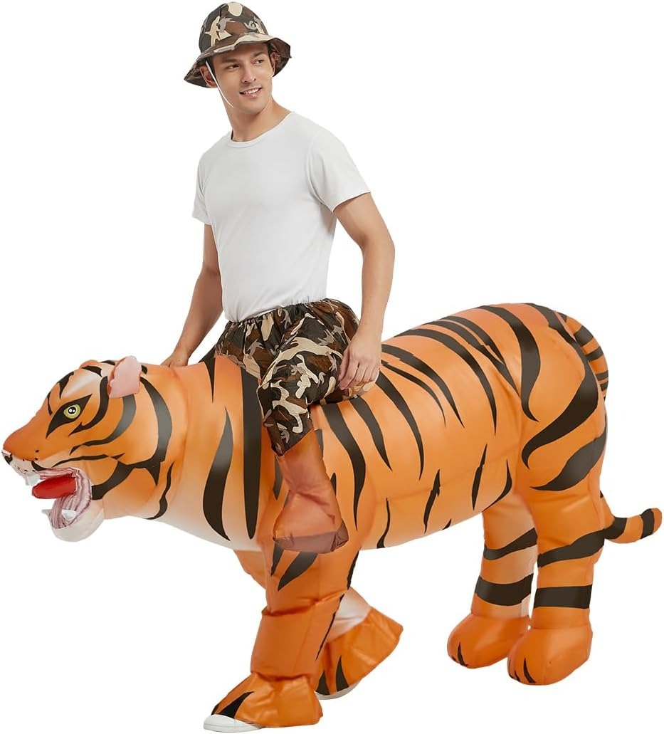 Inflatable Tiger Costume for A - Costumes 评论和价格