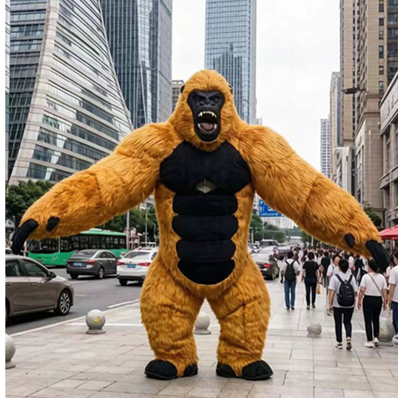 Inflatable Mascot Gorilla Cost - Inflatable Dinosaur Costume Adult 评论和价格
